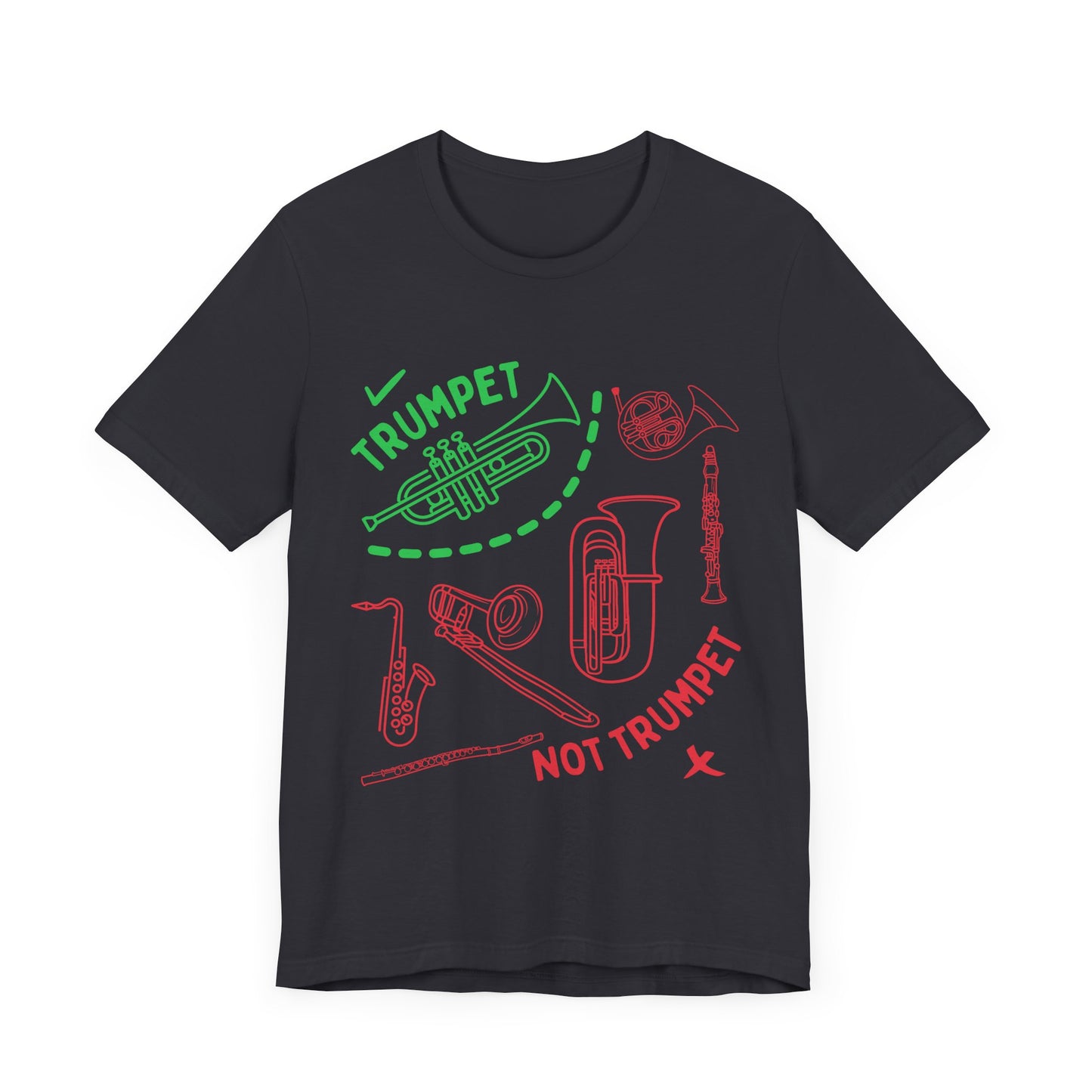 TRUMPET / NOT TRUMPET - cool meme Tee