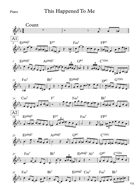 This Happened To Me (and it could happen to you) - Solo Transcription