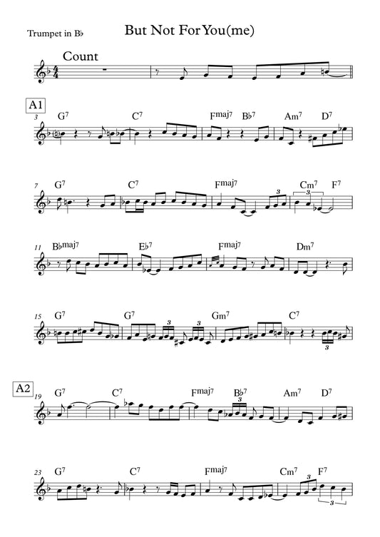 BUT NOT FOR YOU (me) - Solo Transcription